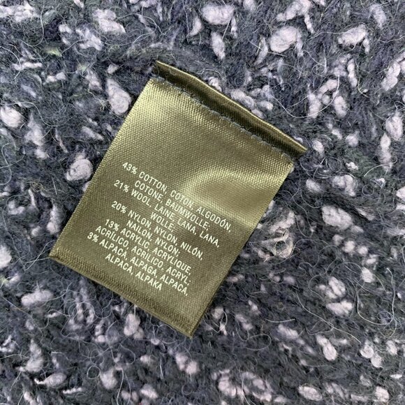 Moth Anthropologie Sweater Small Knit V Neck Pullover Blue Side Zipper Detail - Picture 6 of 12